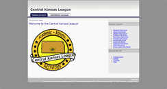 Desktop Screenshot of centralkansasleague.org