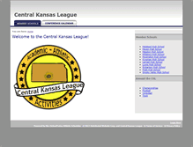 Tablet Screenshot of centralkansasleague.org